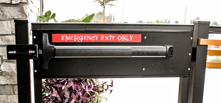 emergency push bar installation in Monterey